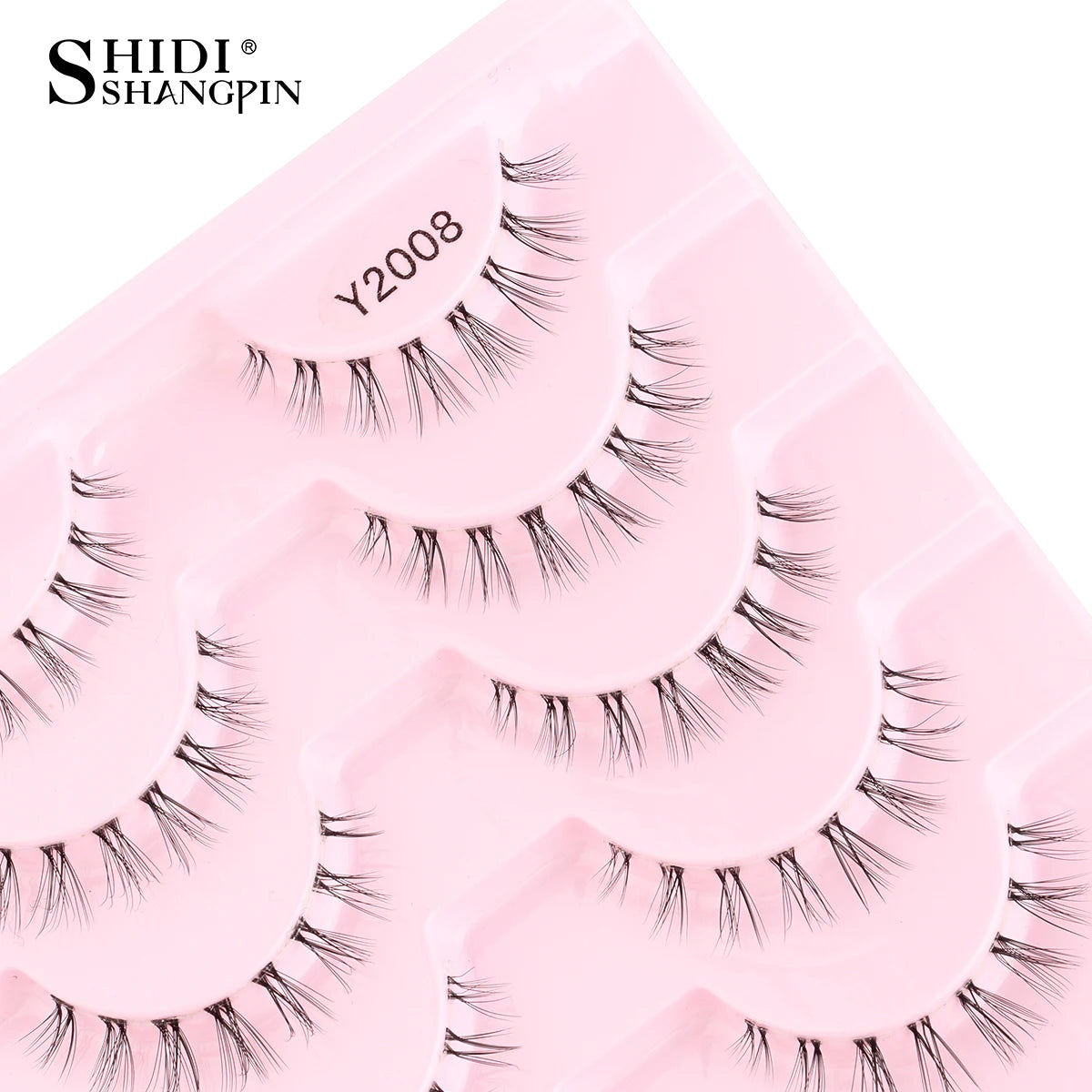 SHIDISHANGPIN False Lashes Extension 3/10 Pairs 3D Mink Eyelash Half Lashes Natural Cat Eye Eyelashes Makeup Faux Cils Fake Lash