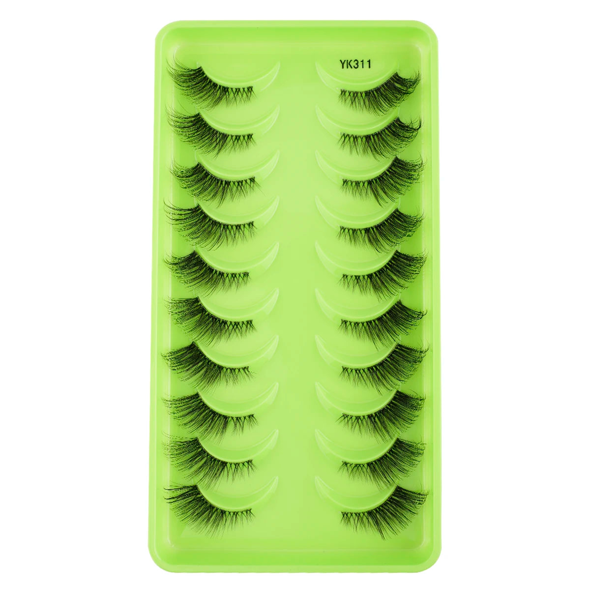SHIDISHANGPIN False Lashes Extension 3/10 Pairs 3D Mink Eyelash Half Lashes Natural Cat Eye Eyelashes Makeup Faux Cils Fake Lash