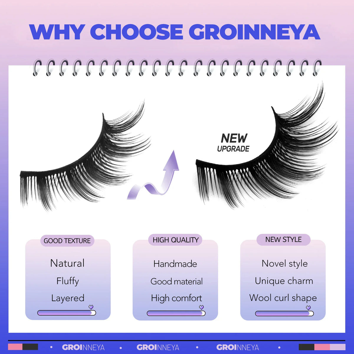 Veltrinay Cat Eye Lashes Manga Lahses Winged End Eye Elongated Eyelashes Faux Mink Natural Look Fake Lashes Makeup