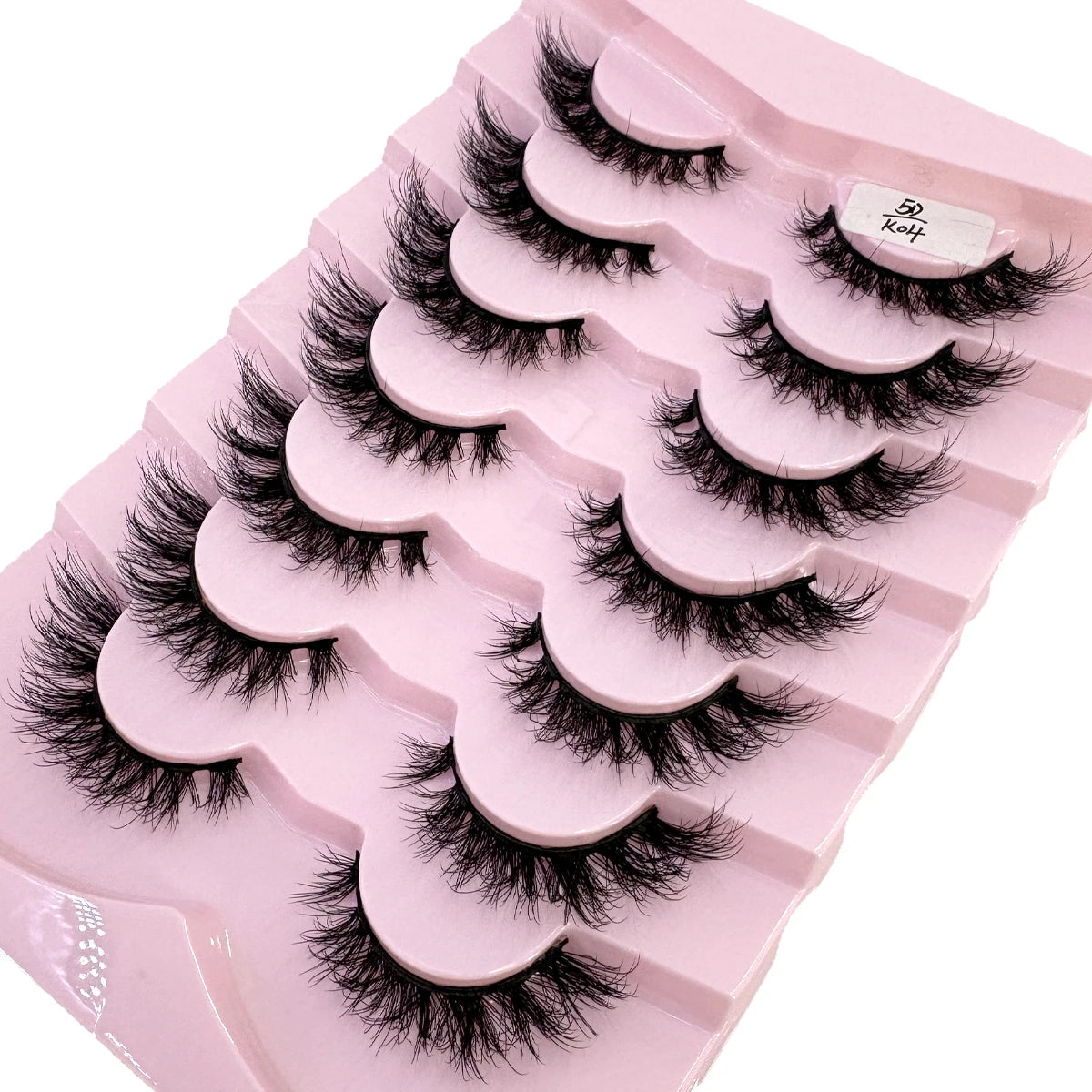 New 7/10 Pairs Faux Mink Eyelashes Handmade False Eyelashes Natural Nude Makeup Simulation Cross Messy Eye 3D Curly Eyelashes