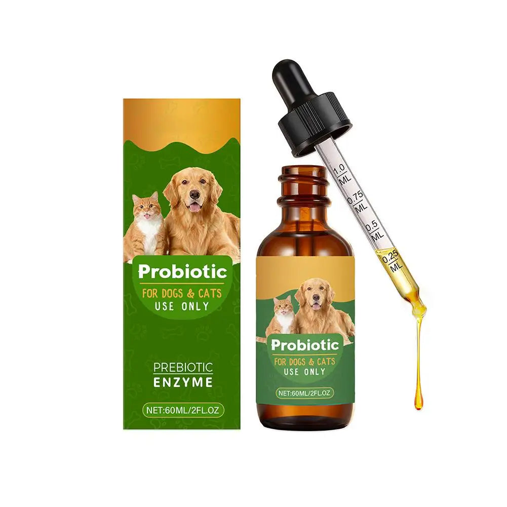Pet Nutrition Supplement Probiotic Drops Containing Enzymes Used For Dog Cat Digestion And Boosts Immune Daily Health Supplement
