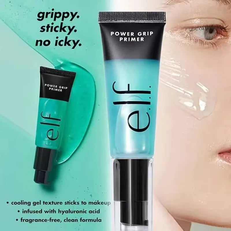 ELF Skincare Products Pre Makeup Gel Gel Green Primer 75ml Exfoliate Clean Pores Makeup Setting Spray Liquid Foundation Fair 0.5