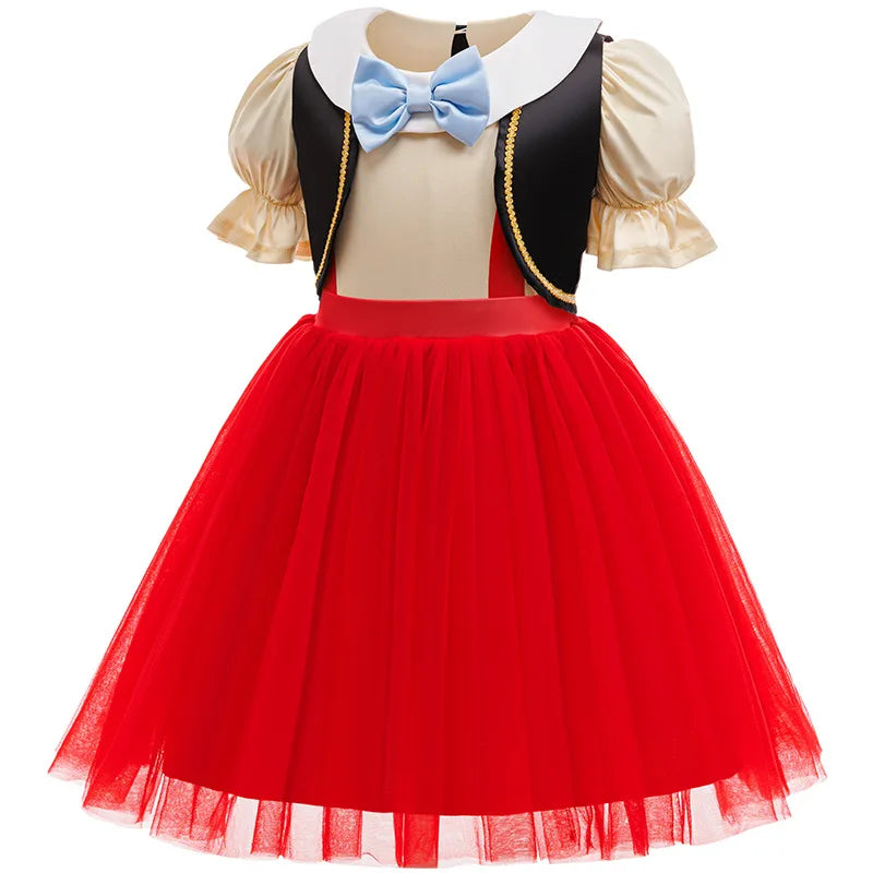 Pinocchio Costume for Boy Girl Classic Fairy Tale Cosplay Set with Hat Long Nose Gloves Fairy Tale Party Outfit for Halloween