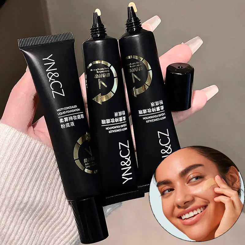 White Liquid Foundation for Halloween Goth Makeup Waterproof Full Coverage White Foundation Cosplay High Concealer Face Paint