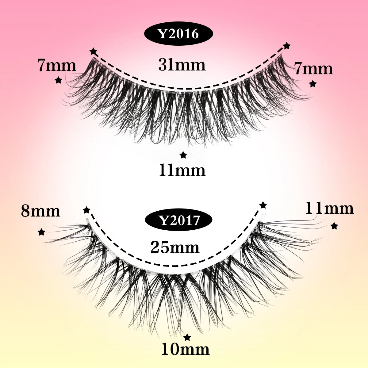 SHIDISHANGPIN False Lashes Extension 3/10 Pairs 3D Mink Eyelash Half Lashes Natural Cat Eye Eyelashes Makeup Faux Cils Fake Lash