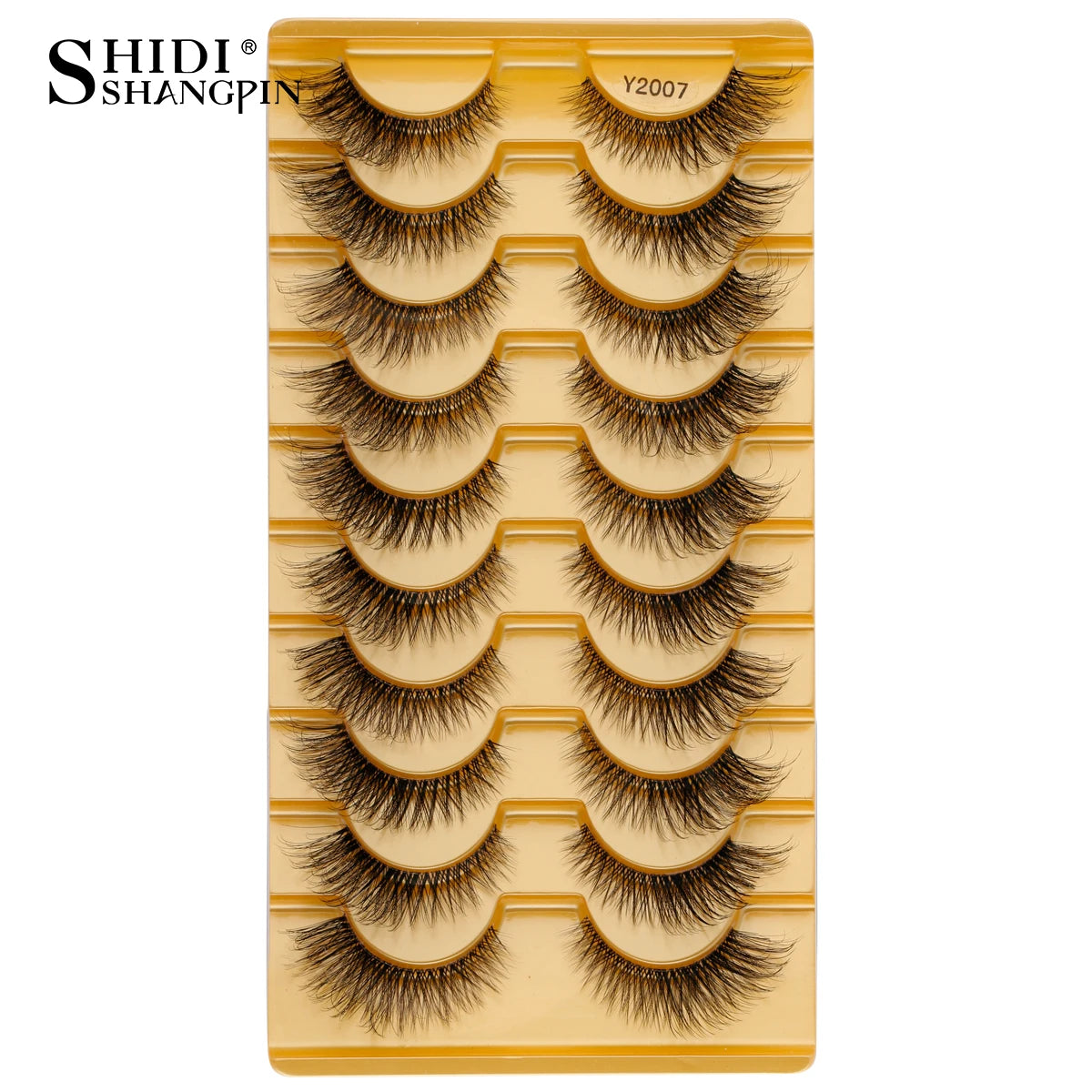 SHIDISHANGPIN False Lashes Extension 3/10 Pairs 3D Mink Eyelash Half Lashes Natural Cat Eye Eyelashes Makeup Faux Cils Fake Lash