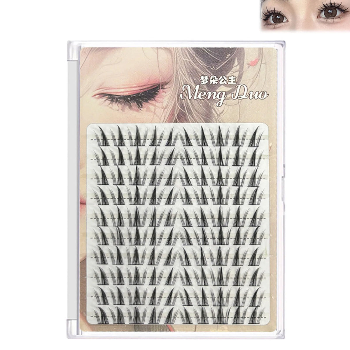 60/100pcs 3D Eyelash Extensions Curling Up Volume False Eyelashes DIY Cosplay Makeup for Women and Girls Cosmetic Supplies