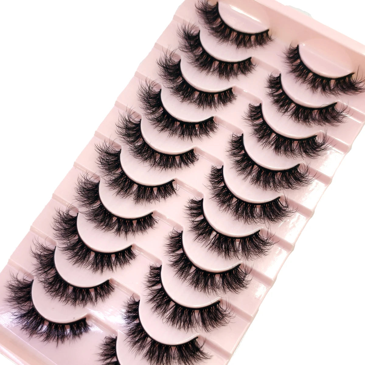 NEW 10 Pairs 100% Real Fake Mink Eyelashes 3D Natural False Eyelashes 3D Mink Lashes Soft Eyelash Extension Makeup Kit Cilios H1