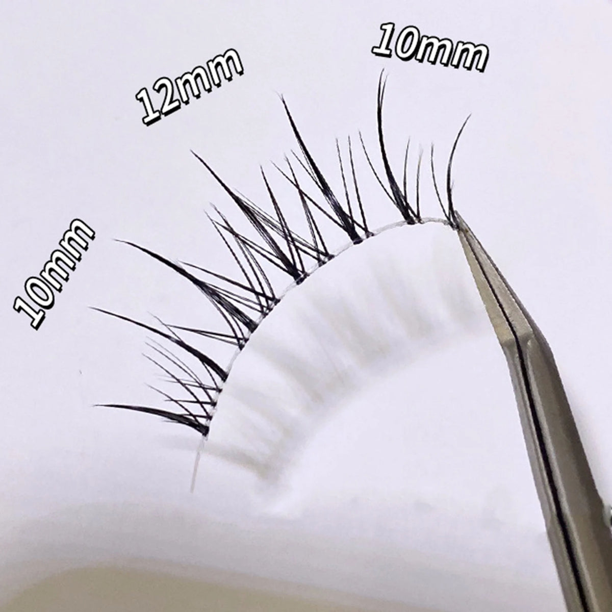 5 Pairs Sunflower False Eyelashes Transparent Stem Natural Manga Lashes Anime Wispy Eyelashes Extension Makeup