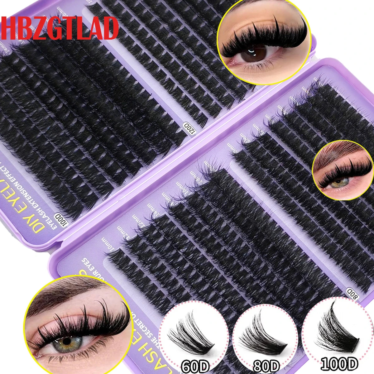 640pcs eyelash book single cluster false eyelashes 32rows 30P-200P Makeup Tools Faux Cils8-18mm dramatic eyelashe Mixed Tray ﻿