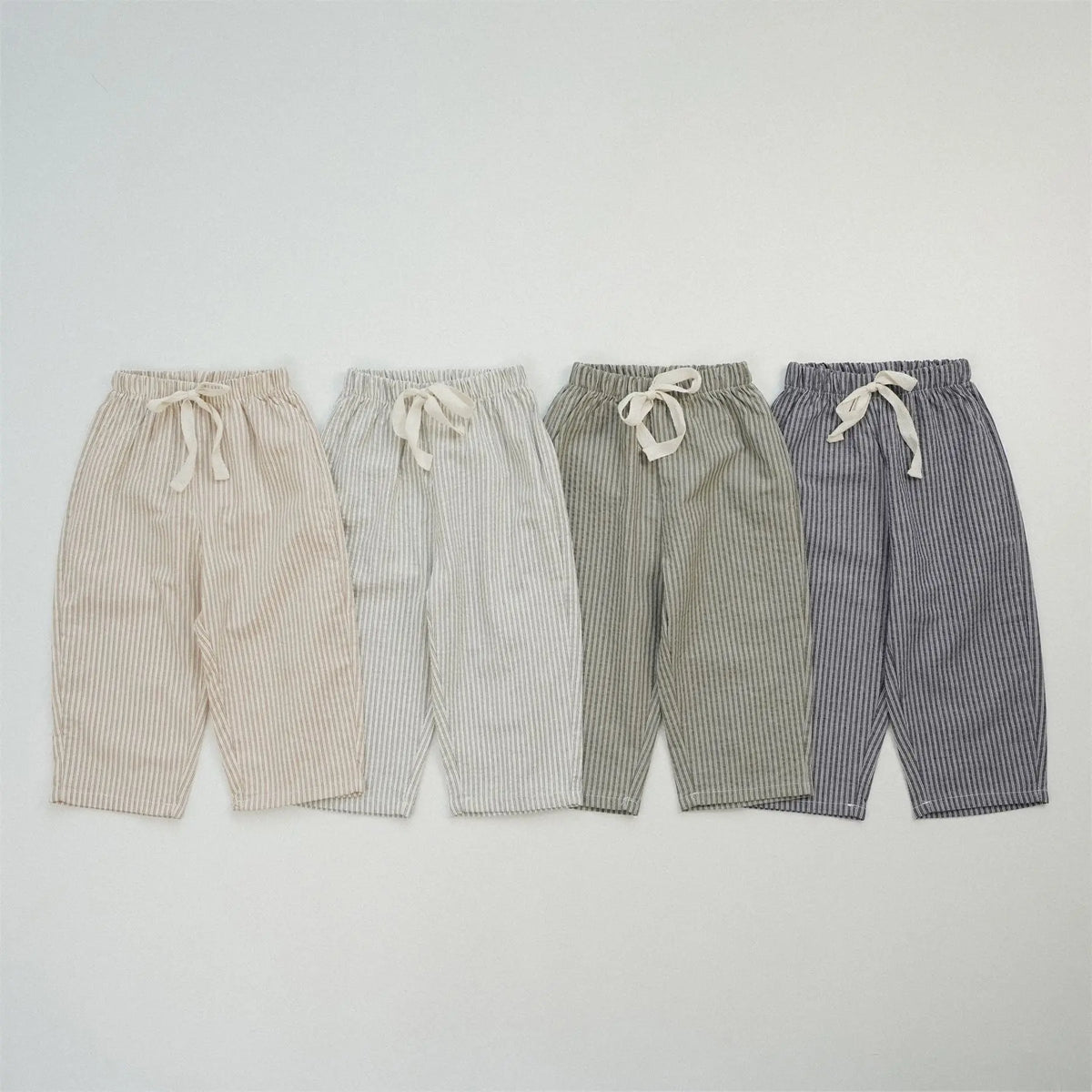 Fashion Baby Girl Boy Cotton Striped Pant Infant Toddler Child Trousers Loose Spring Autumn Summer Pant Baby Clothes 1-7Y