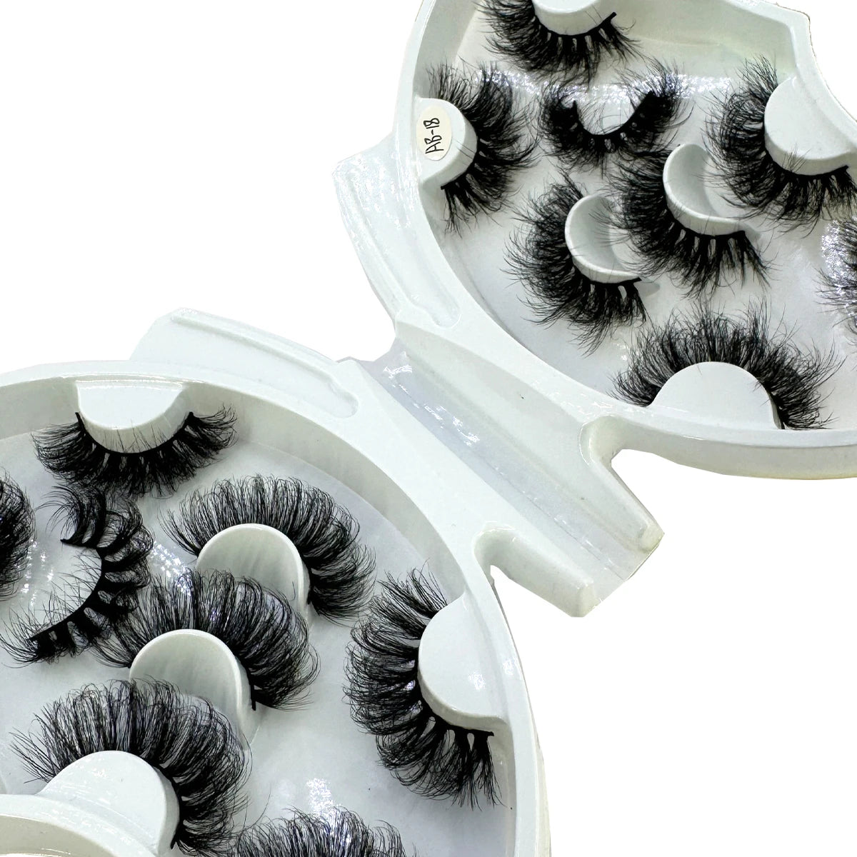 HBZGTLAD 8 pairs  3D artificial mink eyelashes soft false eyelashes crossed messy thick eyelashes extended makeup false eyelashe