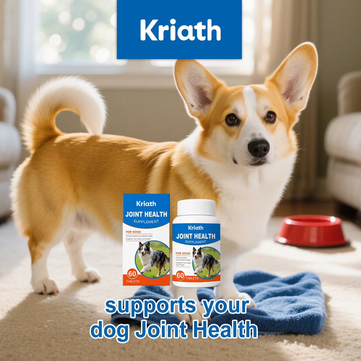 PetFlex Dog Joint Care Supplement Tablets Nourishing Formula Enhances Flexibility Protects Cartilage Relieves Discomfort Pets