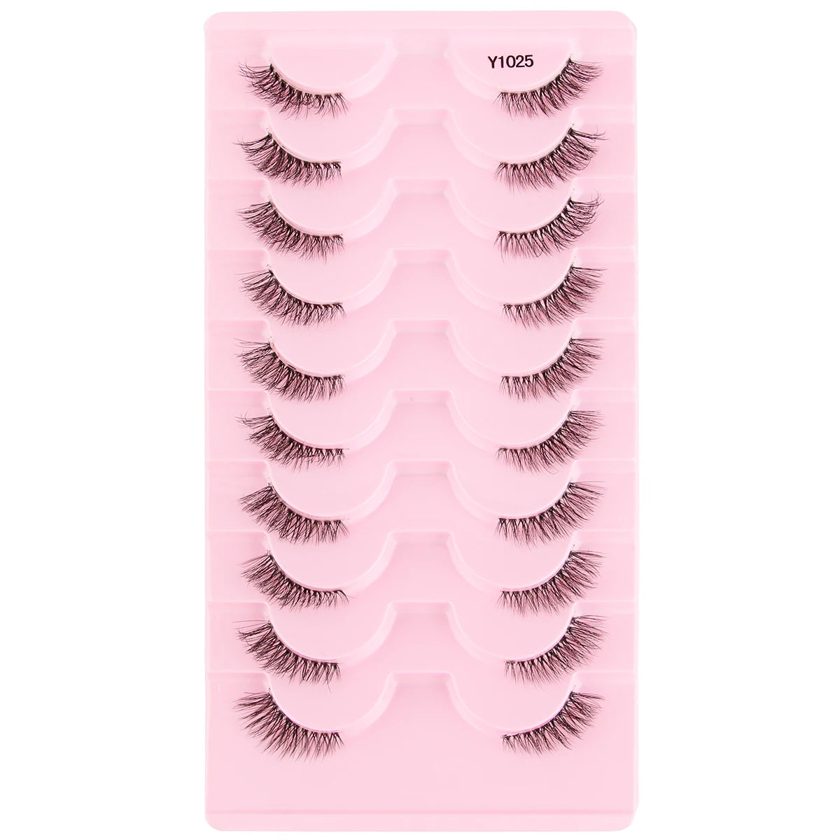 SHIDISHANGPIN False Lashes Extension 3/10 Pairs 3D Mink Eyelash Half Lashes Natural Cat Eye Eyelashes Makeup Faux Cils Fake Lash