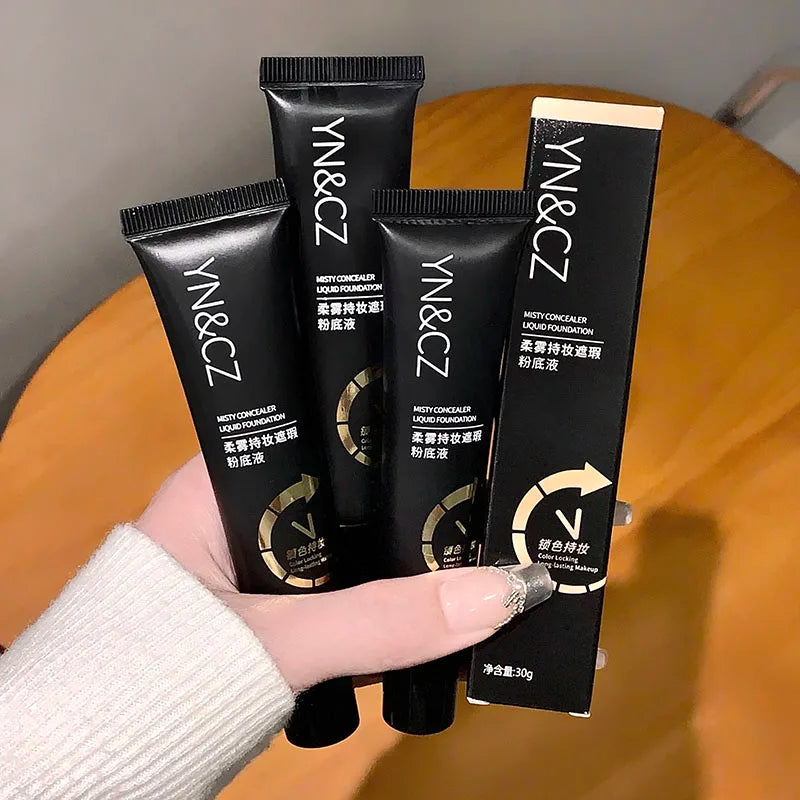 White Liquid Foundation for Halloween Goth Makeup Waterproof Full Coverage White Foundation Cosplay High Concealer Face Paint