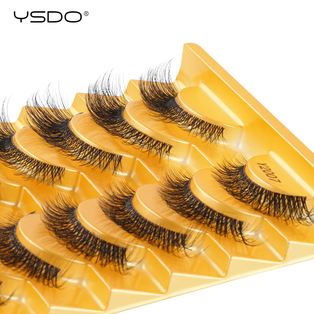 YSDO Half Eyelashes 3/10 Pairs Natural Full False Eyelashes 3D Lashes Cat Eye Fake Eyelashes Extension Faux Cils Makeup Tools