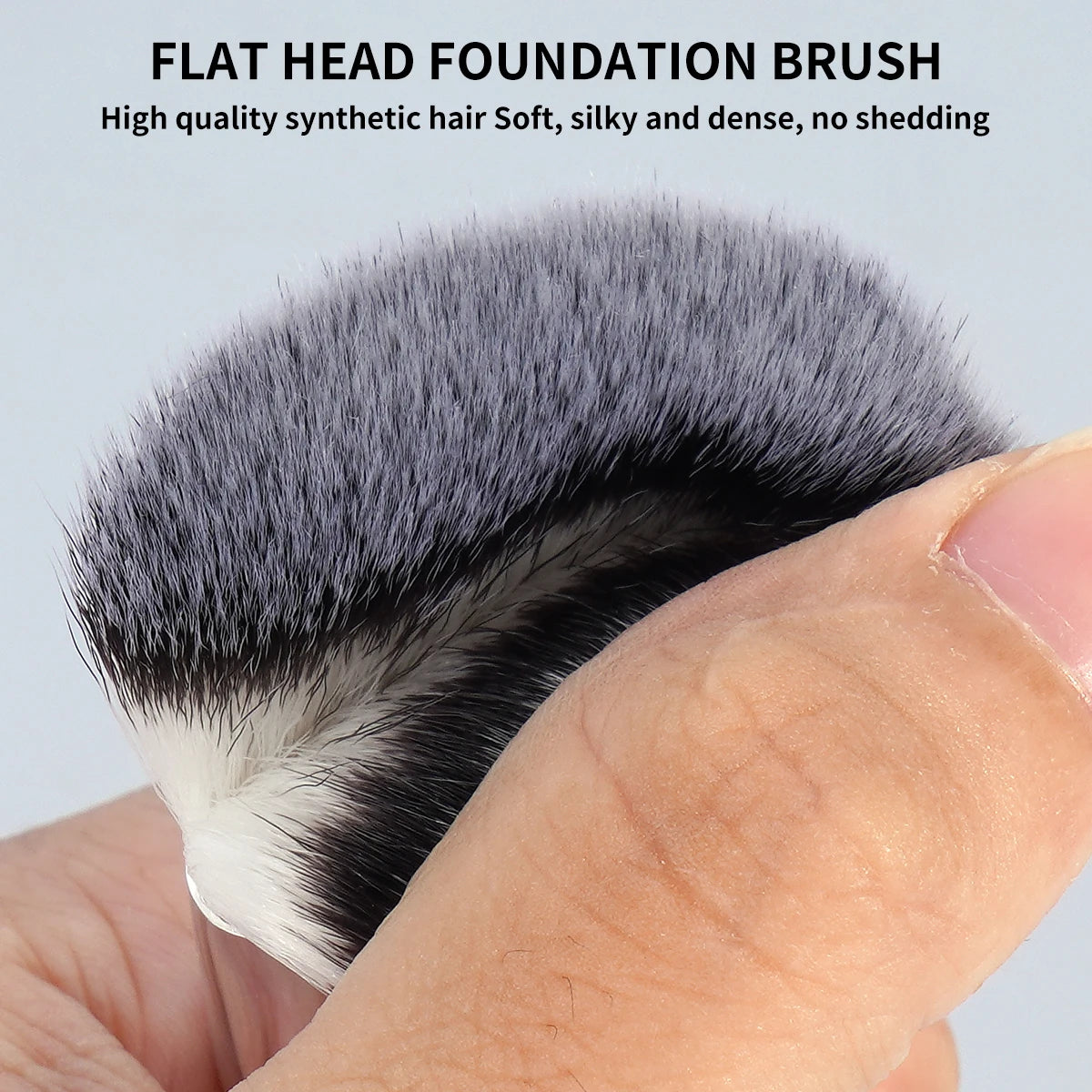 MAANGE 4pcs Makeup Brushes 2pcs Dual-ended Concealing Blush Brushes 2pcs Flat Top Angled Foundation Brushes Kit for Gifts Girls