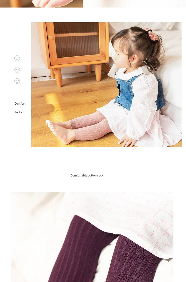 1-6 Years Girls Toddler Baby Basic Ribbed Sweater and Leggings Footless Tights Kids Little Girls Dress Bottom Top Pants