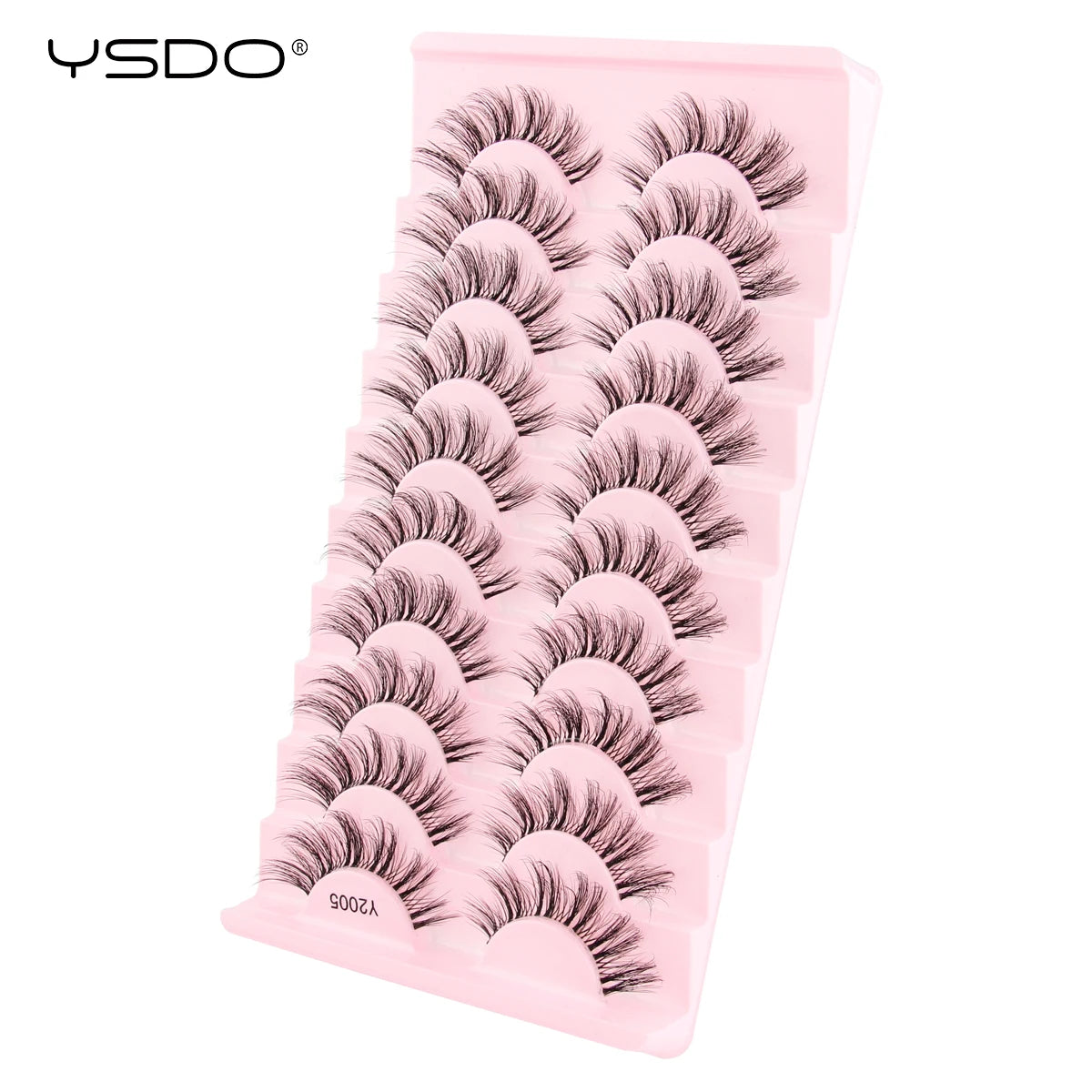 YSDO Half Eyelashes 3/10 Pairs Natural Full False Eyelashes 3D Lashes Cat Eye Fake Eyelashes Extension Faux Cils Makeup Tools