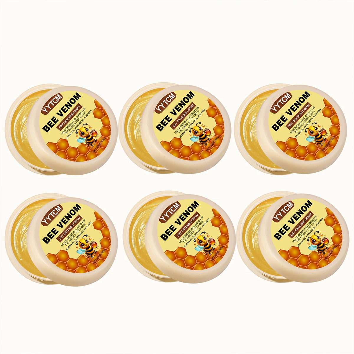 Bee Venom Dry Crack Moisturizing Cream, Hydrating & Nourishing for Autumn Winter, Smooth & Soft Skin Care, Hydrating Foot Cream