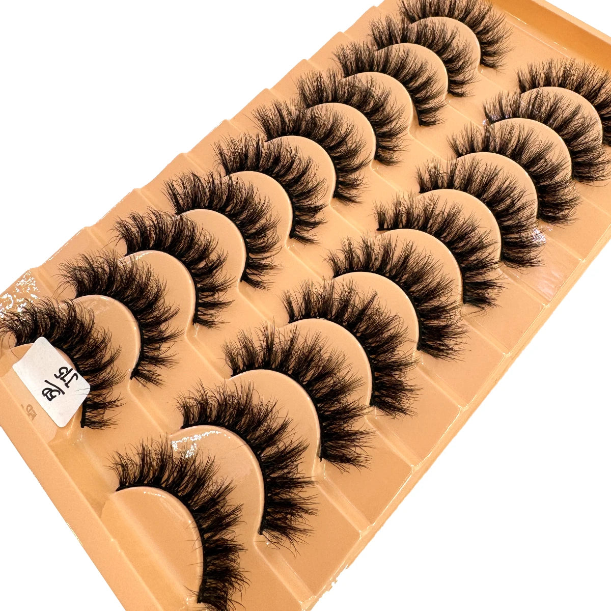 New 7/10 Pairs Faux Mink Eyelashes Handmade False Eyelashes Natural Nude Makeup Simulation Cross Messy Eye 3D Curly Eyelashes