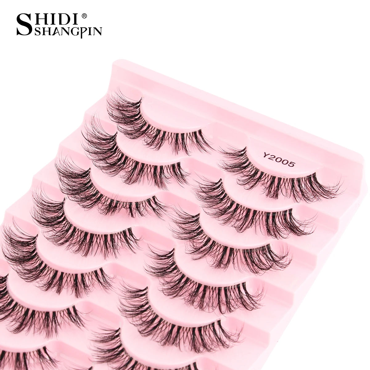 SHIDISHANGPIN False Lashes Extension 3/10 Pairs 3D Mink Eyelash Half Lashes Natural Cat Eye Eyelashes Makeup Faux Cils Fake Lash