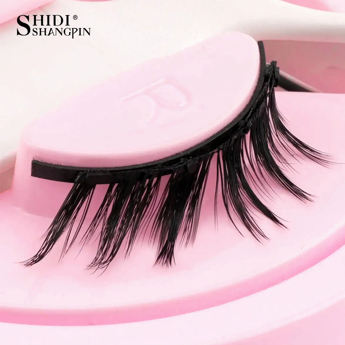 Magnetic Eyelashes No Glue Needed Reusable Natural Look 3D Faux Mink Lashes Easy Apply Magnetic Lashes Set for Eye Makeup Tool