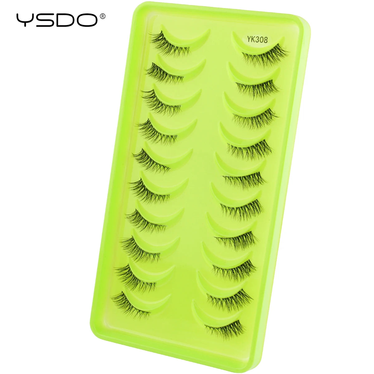 YSDO Half Eyelashes 3/10 Pairs Natural Full False Eyelashes 3D Lashes Cat Eye Fake Eyelashes Extension Faux Cils Makeup Tools