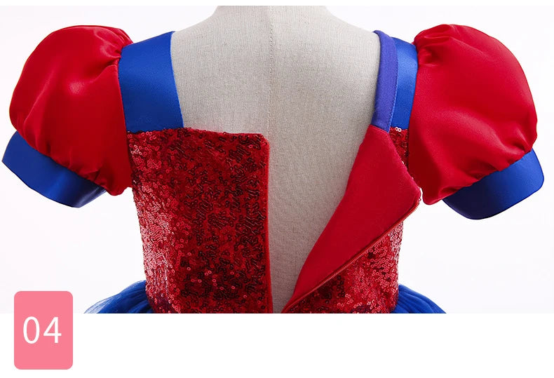Little Girls Spider Print Dress Kids Sequins Tulle Frocks Children Halloween Theme Party Costume Summer Birthday Surprise Gift