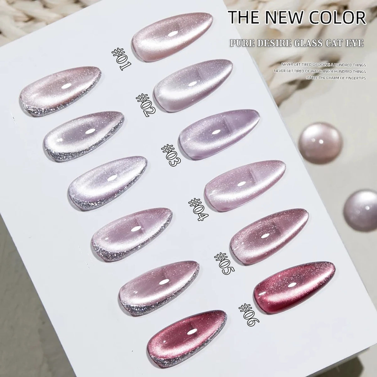 WS 10ml 6-Color Silver Water Light Cat Magnetic Gel Nail Polish Nail Supplies Vernis Semi Permanent Gel for Fall Winter Nails
