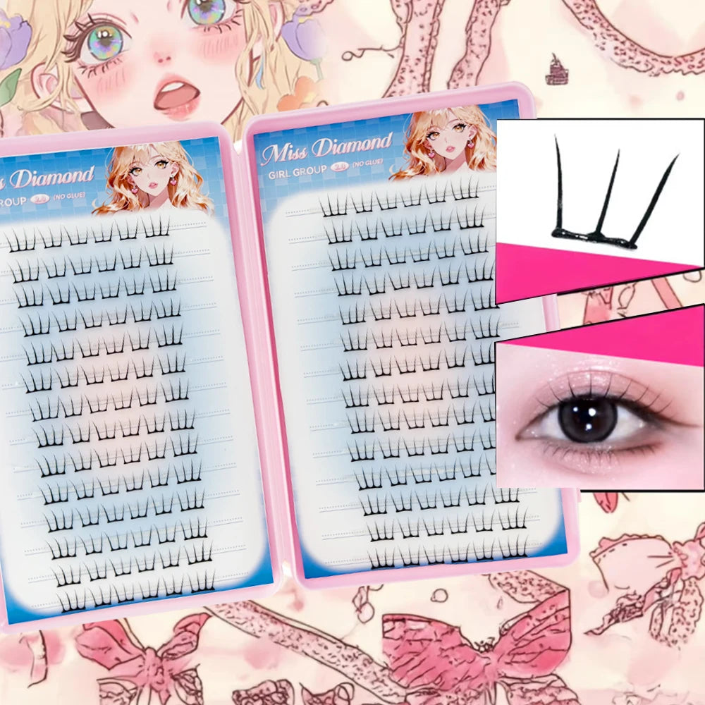 Fairy Eyelashes Thin Flake Eyelash Book For Idol Girls Korean Style False Eyelashes Natural False Eyelashes Extension