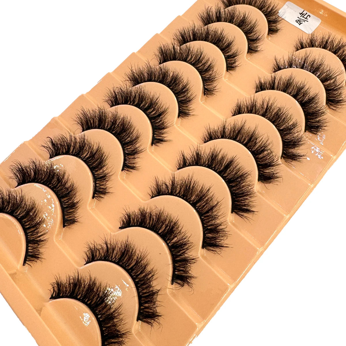 New 7/10 Pairs Faux Mink Eyelashes Handmade False Eyelashes Natural Nude Makeup Simulation Cross Messy Eye 3D Curly Eyelashes